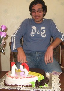 Sohrab Aarabi at his 19th Birthday