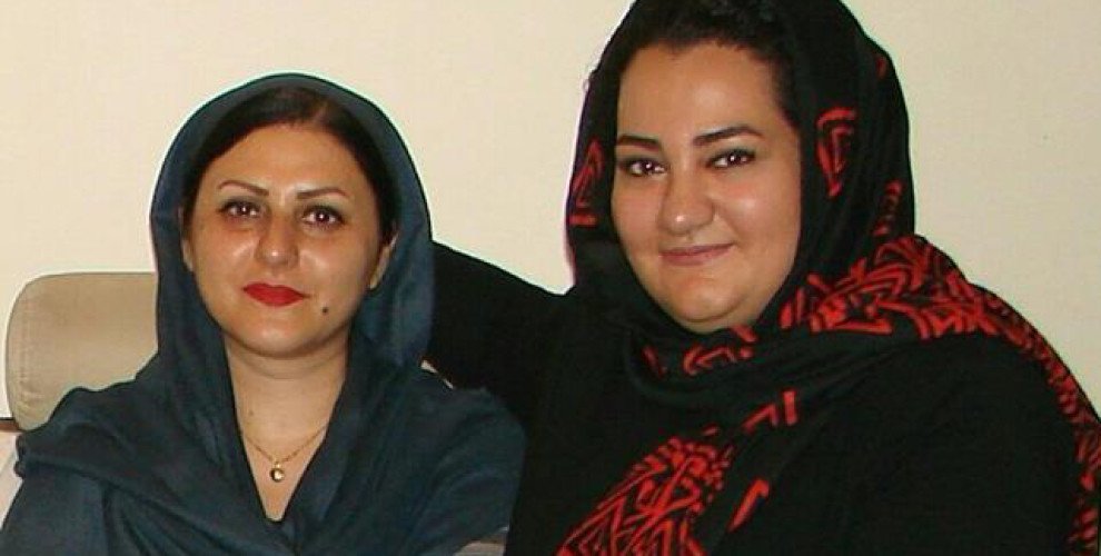 Golrokh Ebrahimi Iraee(left) and Atena Daemi