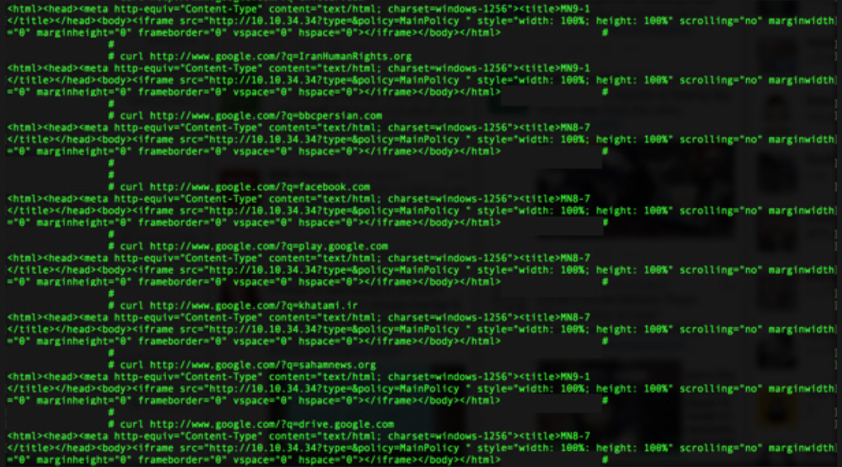 This image shows that without an SSL security certificate, the search results of news websites, social networks, and Google Play will direct the user to a filtering page.