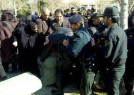 Peaceful Teachers Protesting Heavy Sentence Against Mohammad Habibi Met With Tear Gas, Arrests